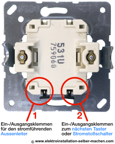 Tasterschaltung Anleitung, Stromstoßrelais anschließen, Taster, Stromstoßschalter, Elektroinstallation selber machen, 