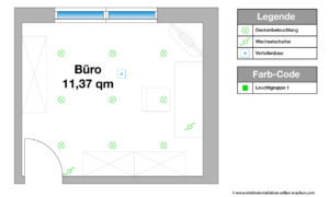 Hauptbeleuchtung im Büro einplanen