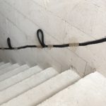 Elektroinstallation, Leerrohre Treppenbeleuchtung, Rohbau, verlegen