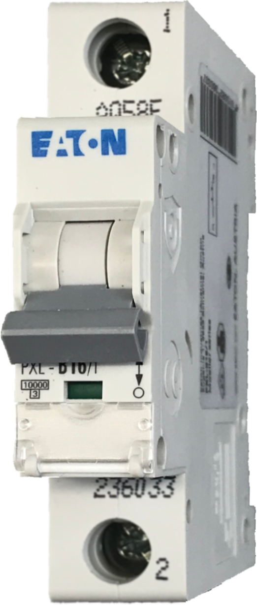 1-poliger Leistungsschutzschalter, Sicherung